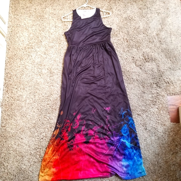 pixie lady Dresses & Skirts - Women's purple maxi dress with flames size XLl